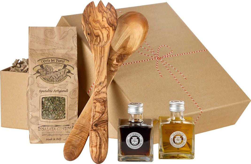 Geschenkset "Salatbox – quadratisch, prachtvoll, gut" Präsente - Spree Gourmet