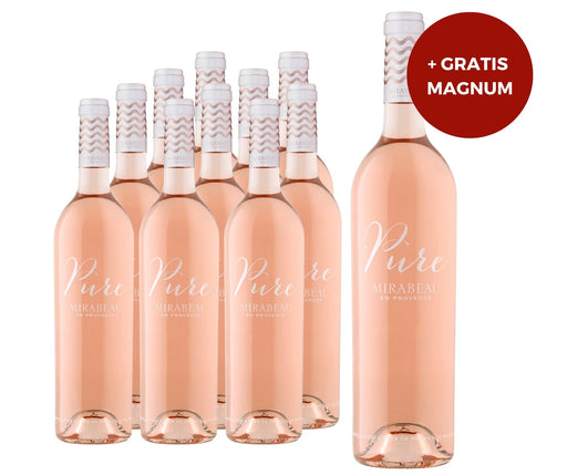 10er Pure Rosé-Paket + gratis Magnumflasche Roséwein - Spree Gourmet