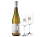 Geschenkset - III Freunde Riesling + 2x Gläser Weinpaket - Spree Gourmet
