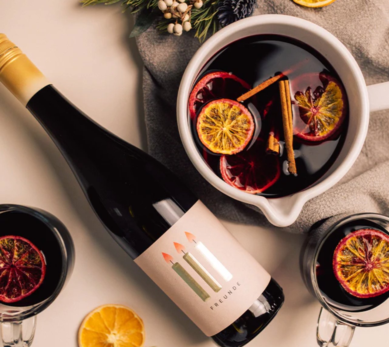 III FREUNDE Glühwein Rot 2021 Rotwein - Spree Gourmet