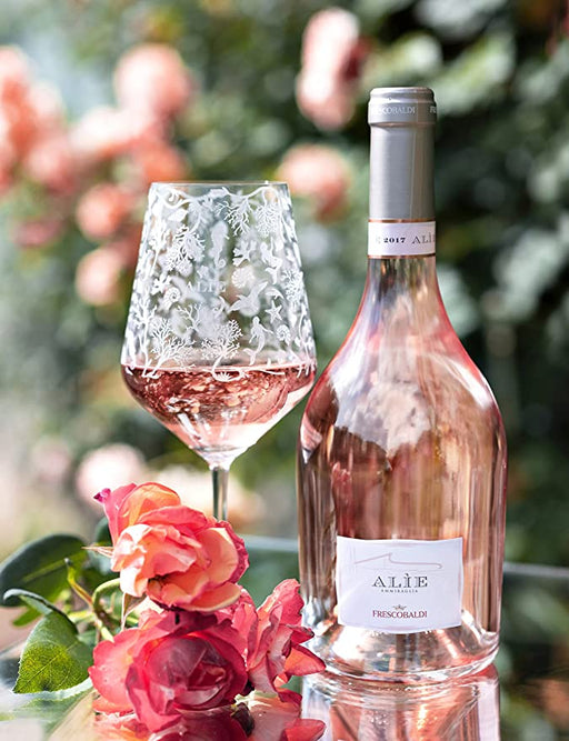 Geschenkset - Frescobaldi Alíe Rosé 2021 + 2x Weingläser Roséwein - Spree Gourmet